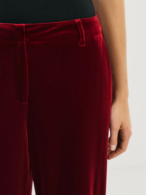 Прямые брюки из бархата / Zarina