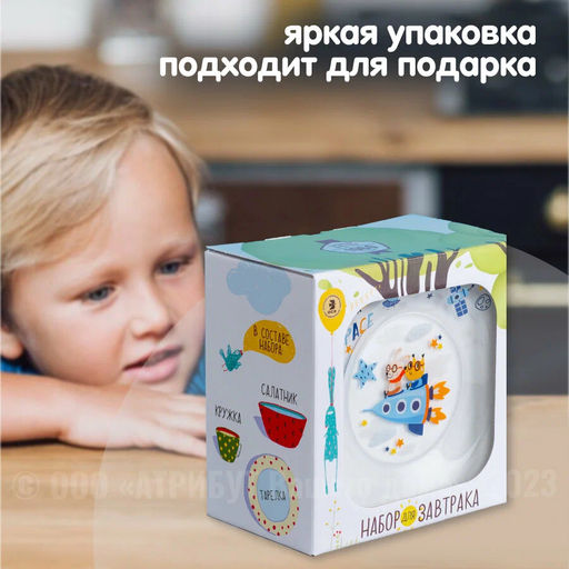 Набор для завтрака АВИАТОРЫ 3пр