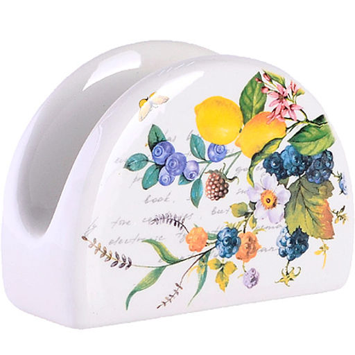 60152 Салфетница на стол 9,5х4,4х7,1см Лесные ягоды с лимонами доломит LR (х60) - Mayer&boch фото 2