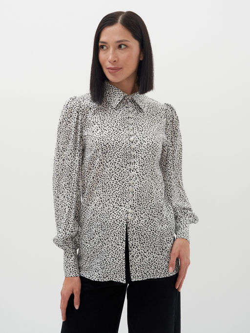 Блузка с принтом - Tantino фото 9