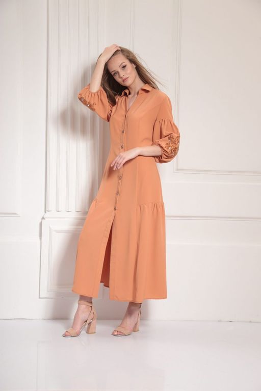 Платье AMORI 9485 терракот  фото 2