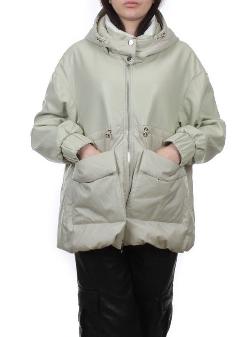 H24-210 LT. OLIVE Куртка демисезонная женская (100 гр. холлофайбер) - Fashion фото 3