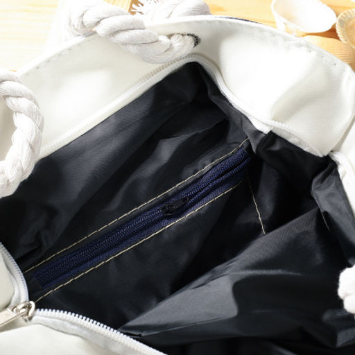 Сумка пляжная на молнии 34x32x9 см / JN002/3 /уп 1/50/черная - Галеонтрейд фото 4