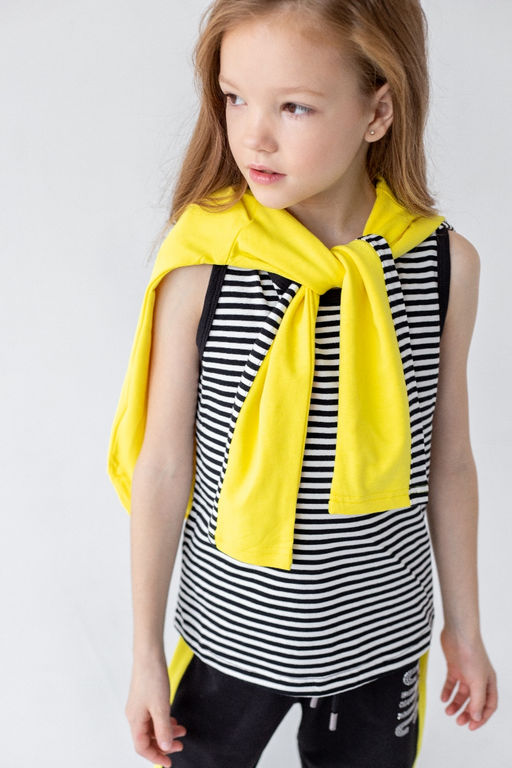 88071 Костюм трикотажный тройка для девочки - Kiko фото 3