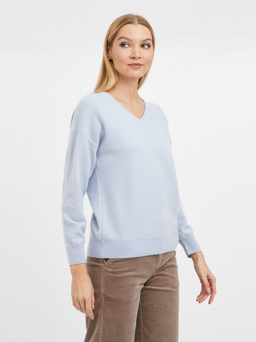 пуловер женский голубой из шерсти - Glenfield фото 5