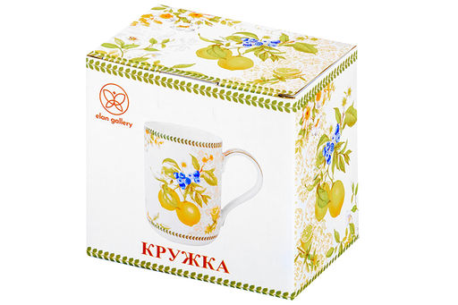 Кружка 400 мл 11,5*7,5*10,5 Лимоны NEW BONE CHINA - Elan gallery фото 15