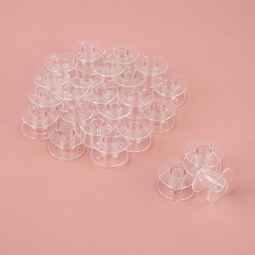 Цена за 5 шт. Набор шпулек, d=20 мм, 24 шт., прозрачный