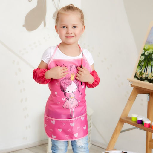 Фартук детский с нарукавниками «Этель» Cute girl, 49×39 см