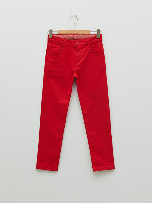Slim Fit Basic Gabardin Erkek ?ocuk Pantolon - Waikiki фото 2