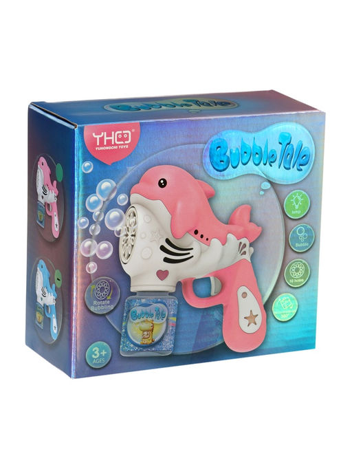 Генератор мыльных пузырей «Дельфинчик», световые эффекты, работает от батареек