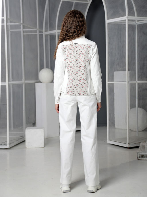 25212 Жакет белый - Dizzyway фото 5