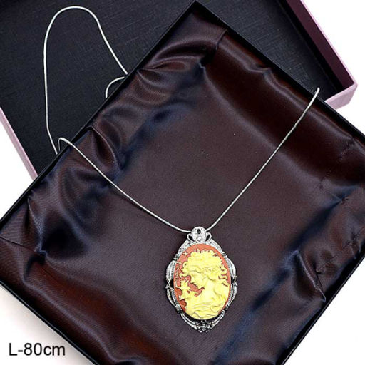 Подвеска-кулон на цепочке 80 см Дама / 51/15/85 /уп 12/142773