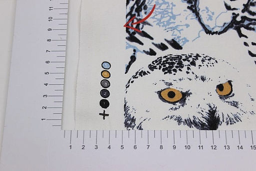 Саржа Полярные совы, ш.1.5м, хлопок-100%, 250гр/м.кв - Купава фото 2