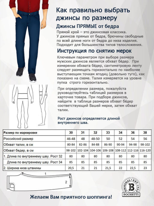 Джинсы мужские темно-синие