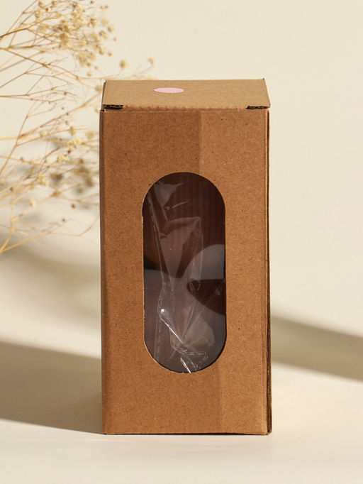 Свеча интерьерная "Греция" нежно-персиковая 6х6х14 см