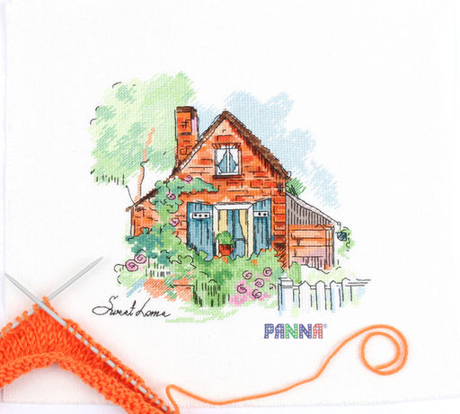 Набор для вышивания PANNA DE-7010 Уютный домик 21.5 х 21 см