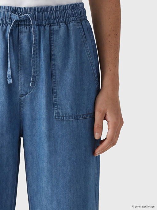 Beli Lastikli Carrot Fit Kad?n Jean Pantolon - Waikiki фото 3
