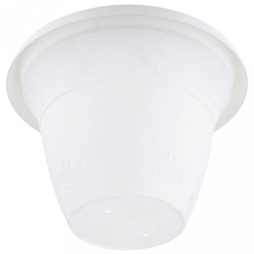 Ландыш Горшок для цветов пластмассовый 4л, с поддоном, д25см, h17см, морозостойкий полипропилен, т.м. NECO (Россия) - Домашняя мода фото 3