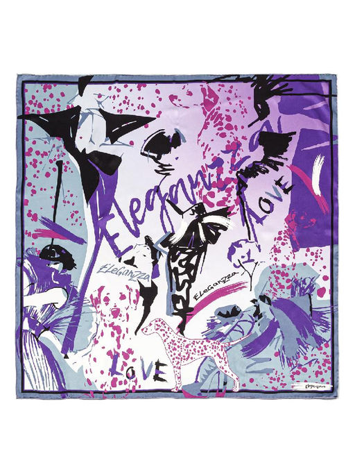 Платок жен. шелк 86х86 SS03-8350-10 - Eleganzza фото 4