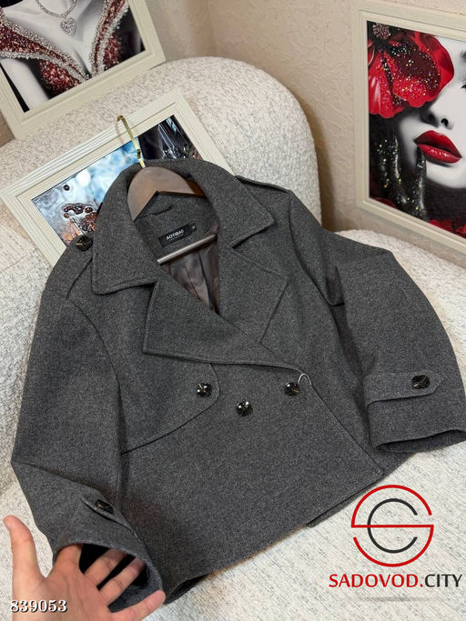 Пальто женское на пуговице - Bruno фото 5