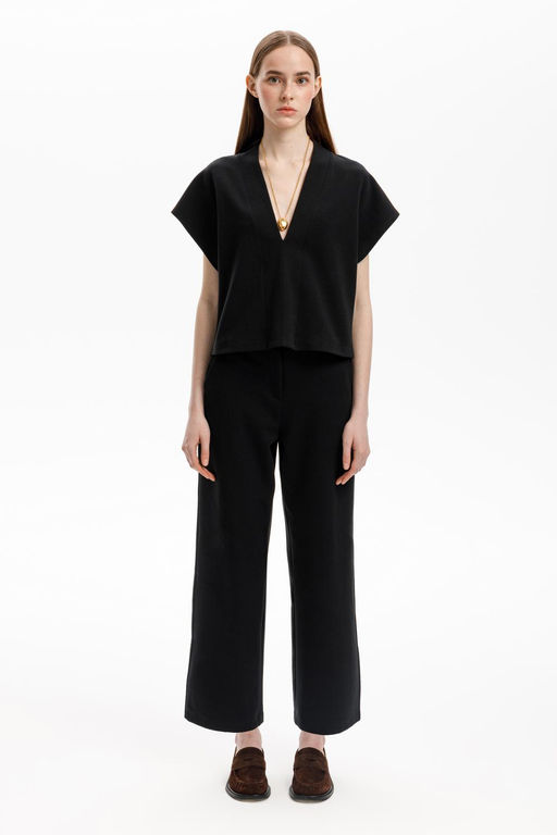 ЕВТ 4142/темный черный брюки жен