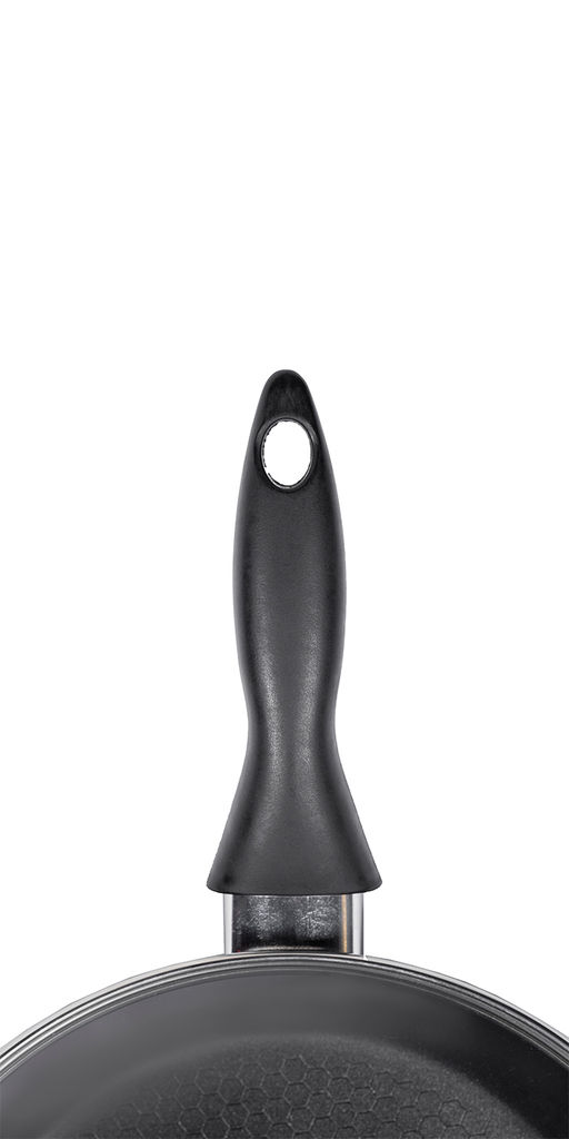 Калитва Сковорода 240мм 1ручка,стеклянная крышка, антипригарное покрытие рифл.дно (серия Кумир)  фото 5