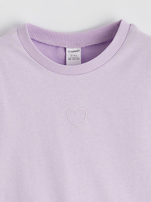 Bisiklet Yaka Nak??l? K?z ?ocuk Ti??rt