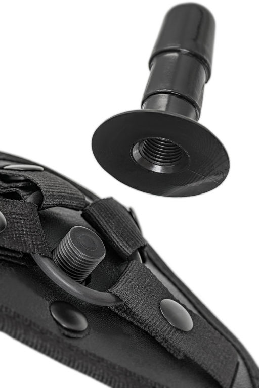 Трусики для страпона TOYFA RealStick Strap-On Dylan, экокожа, черные