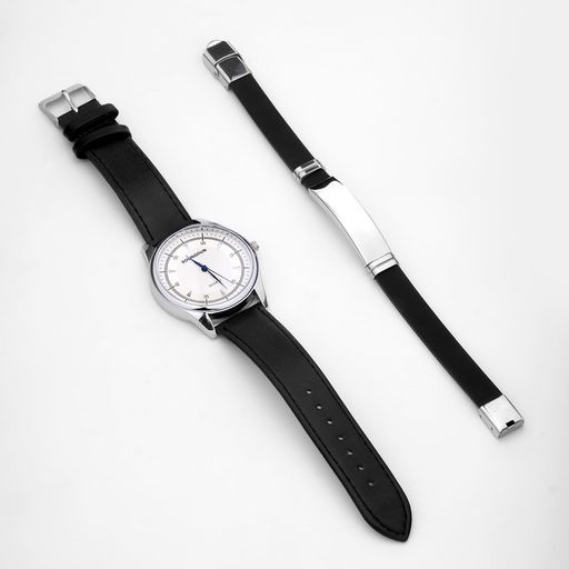 Мужской подарочный набор Bolingdun 2 в 1: наручные часы, браслет, d-4.2 см - Simaland фото 4