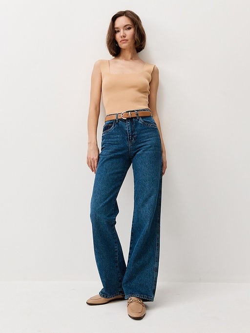 Прямые джинсы с высокой посадкой - TO BE ONE фото 12