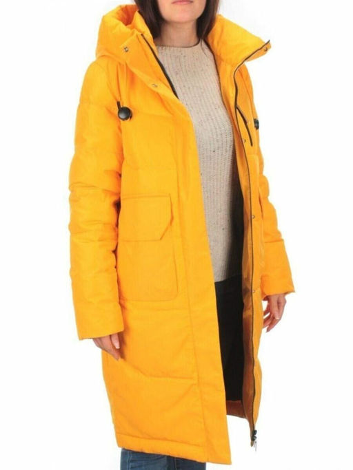 M-2258 YELLOW Пальто зимнее женское MEAJIATEER (био-пух) - Fashion фото 6
