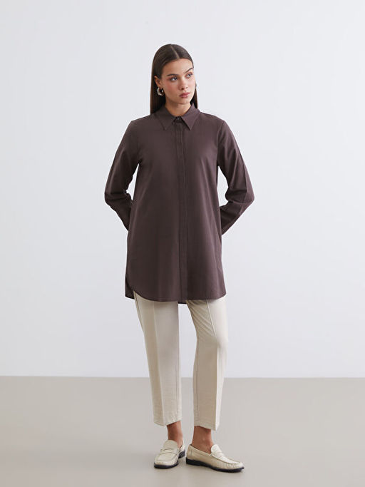 Dokulu Kad?n G?mlek Tunik