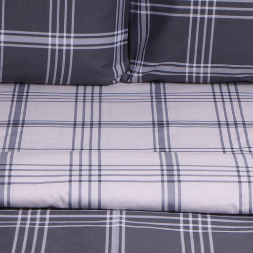 Постельное бельё LoveLife 1,5сп Square gray, 143х215см, 150х225см, 50х70см-2шт, сатин, хлопок 125г/м  фото 2