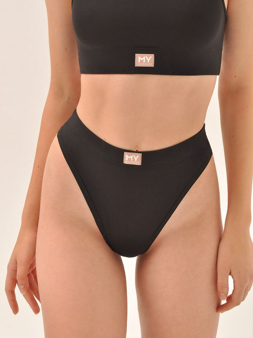 Стринги с высокой посадкой из хлопка - My фото 5