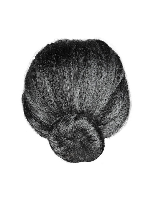 Парик карнавальный, 140 гр, "Старушка" Седой, 1 шт. в упак.