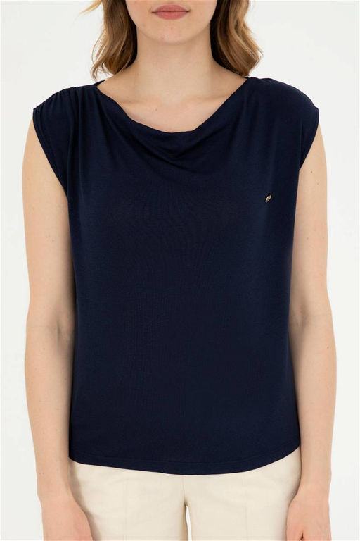 Женская темно-синяя футболка - U.s. polo assn фото 6