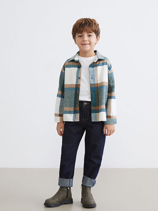 Ekose Erkek ?ocuk Oduncu G?mlek