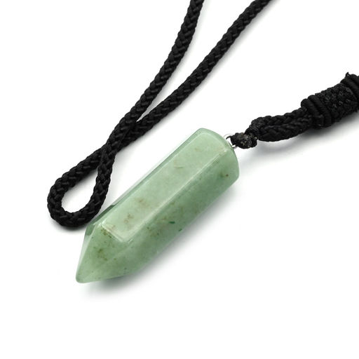 Подвеска из авантюрина кристалл 14*44мм