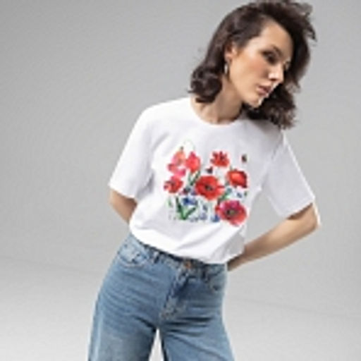 Футболка прямого кроя Великолепна уже утром - Charutti фото 29