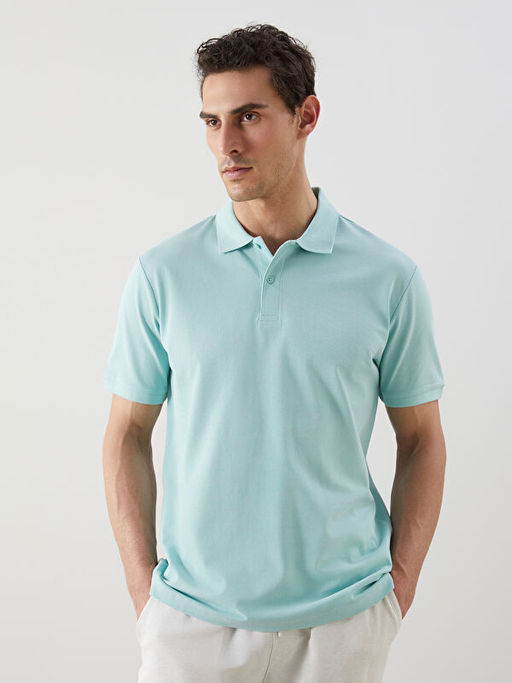 Polo Yaka K?sa Kollu Pike Erkek Ti??rt