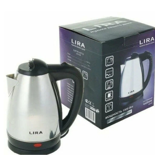 0109 Чайник электрический LR (диск,нерж сталь1,8 л.1500Вт) LIRA (х12) - Mayer&boch фото 8