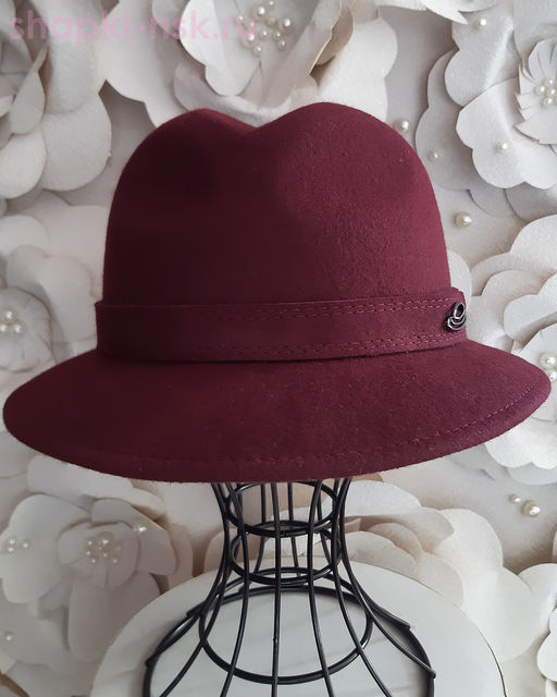 Федора с промином шерсть Шляпа женская (56-58)