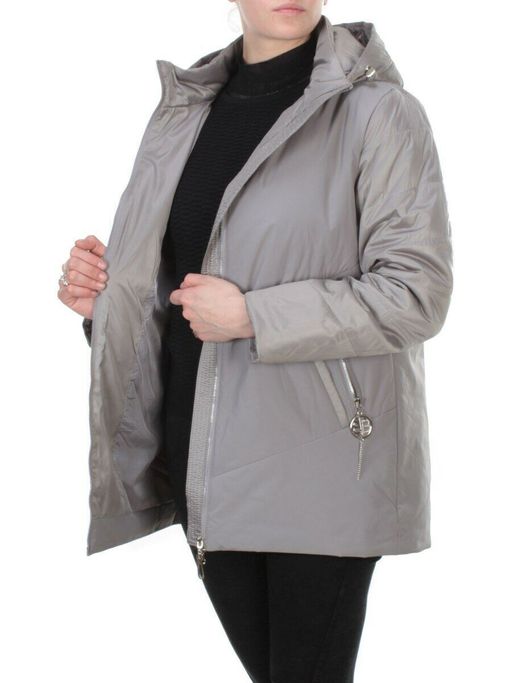 6021 GRAY Куртка демисезонная женская DATURA (100 гр. синтепон) - Fashion фото 9