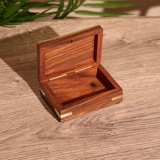 Шкатулка «День и ночь», 9×6.5×4 см, дерево шишам