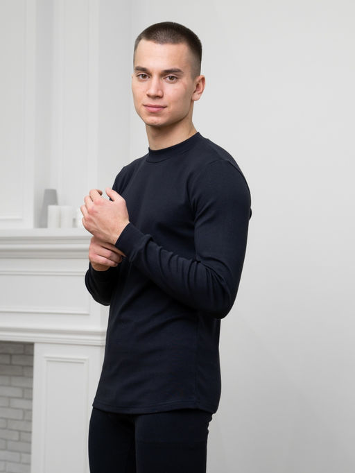Лонгслив муж.арт.1103-2,темно-синий - Binita фото 2