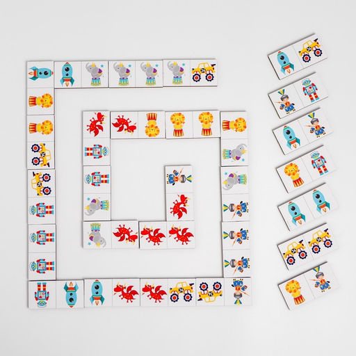 Умное домино. Только для мальчиков, 28 фишек - Лесная мастерская фото 2