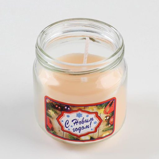 Цена за 2 шт. Ароматическая свеча в банке Французская ваниль, 6.4?6 см