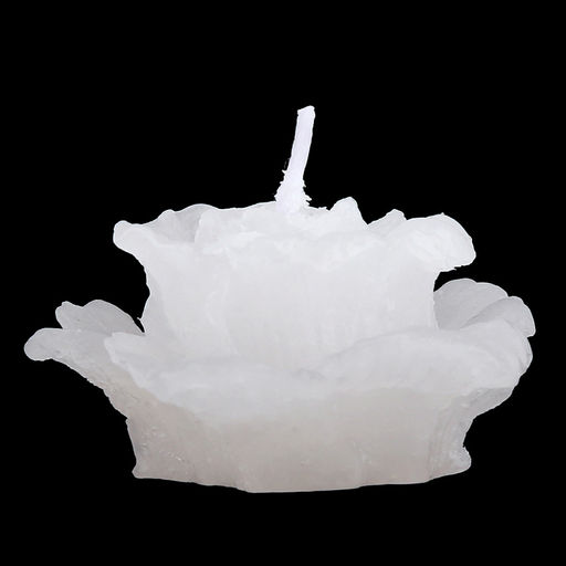 Свеча "Роза" д5см, h3,5см, белый, время горения 2 часа (Россия)