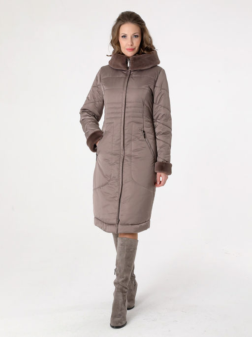 21404 Пальто капучино - Dizzyway фото 2