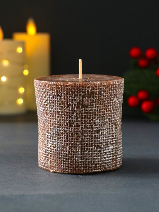 Декоративная свеча новогодняя «Лошадь Бохо», 70×75 мм, лак, коричневый